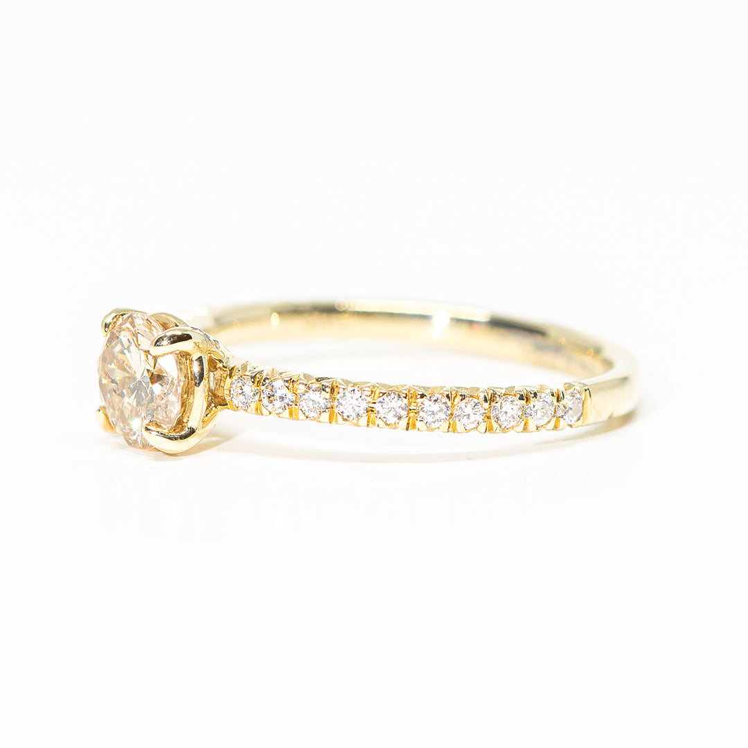 Cognac Diamond Ring