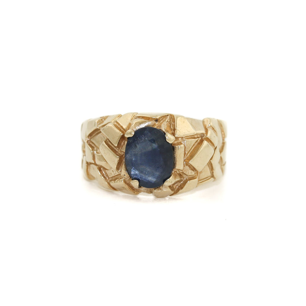 
                      
                        Abstract 14 K Gold x Raw Sapphire Ring - Kingdom Jewelry
                      
                    