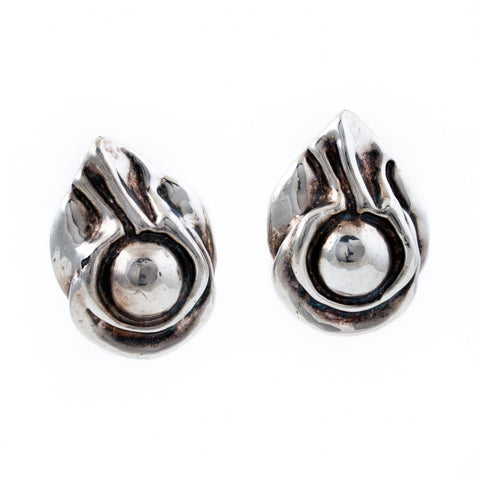 Abstract Flame Taxco Earrings - Kingdom Jewelry