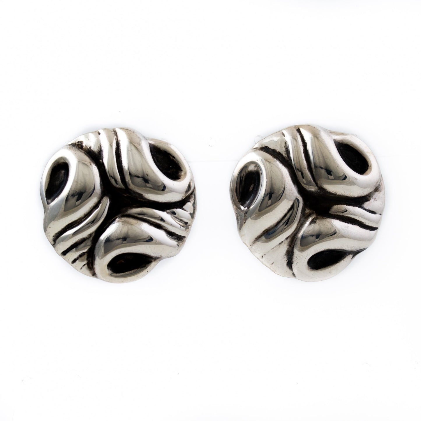 Abstract Modernist Taxco Earrings - Kingdom Jewelry