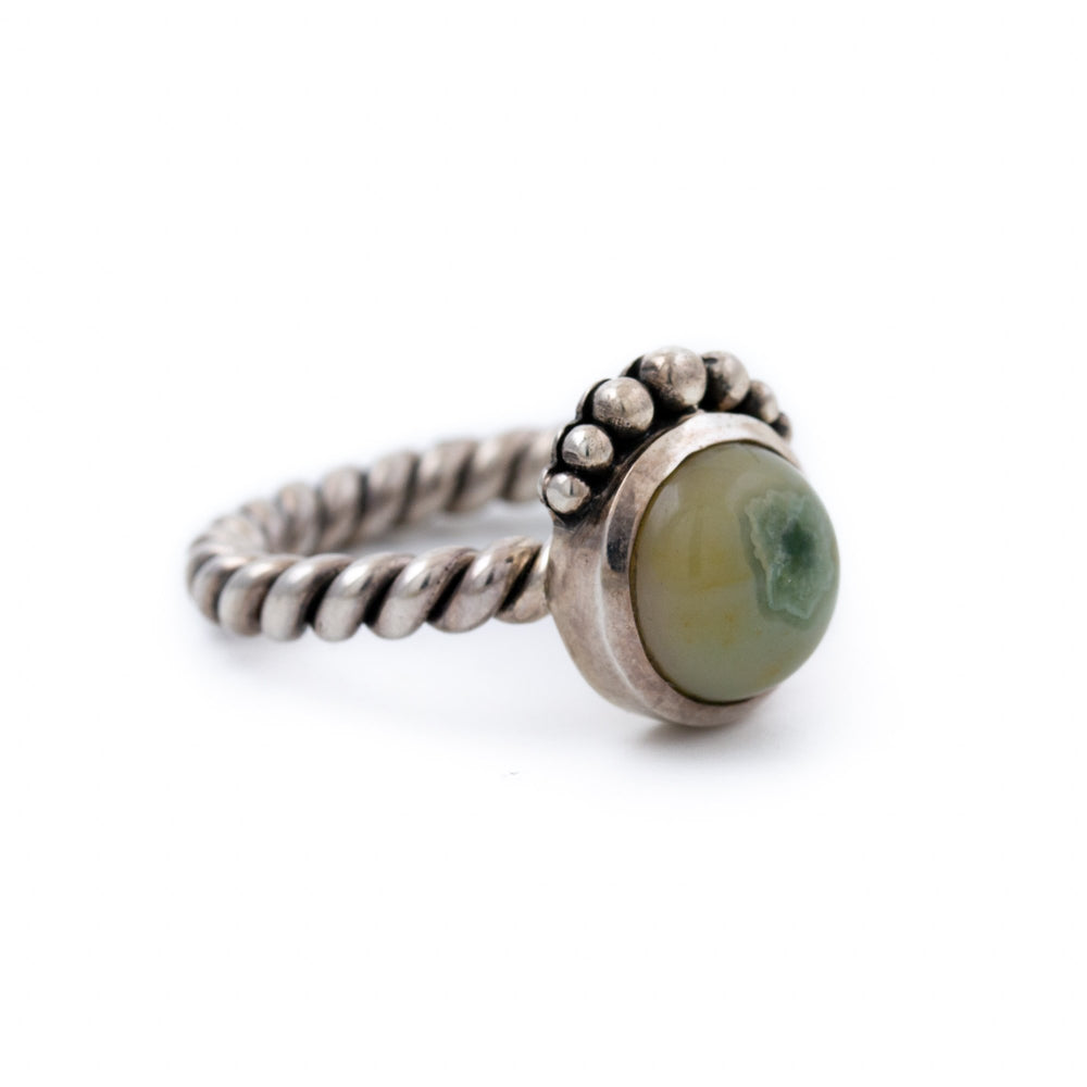 
                      
                        Algae Green Ocean Jasper Ring - Kingdom Jewelry
                      
                    