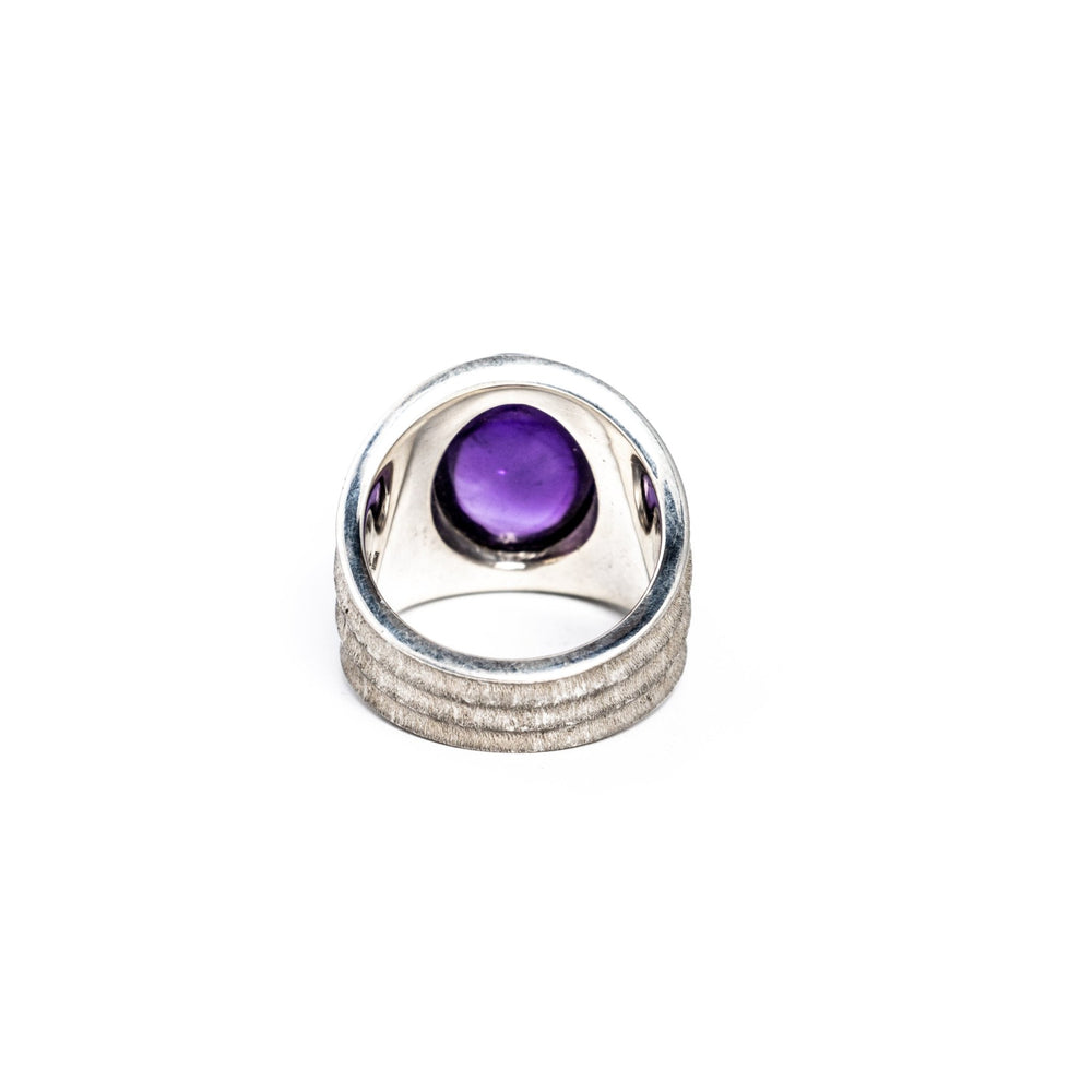 
                      
                        Amethyst Bamboo Ring - Kingdom Jewelry
                      
                    