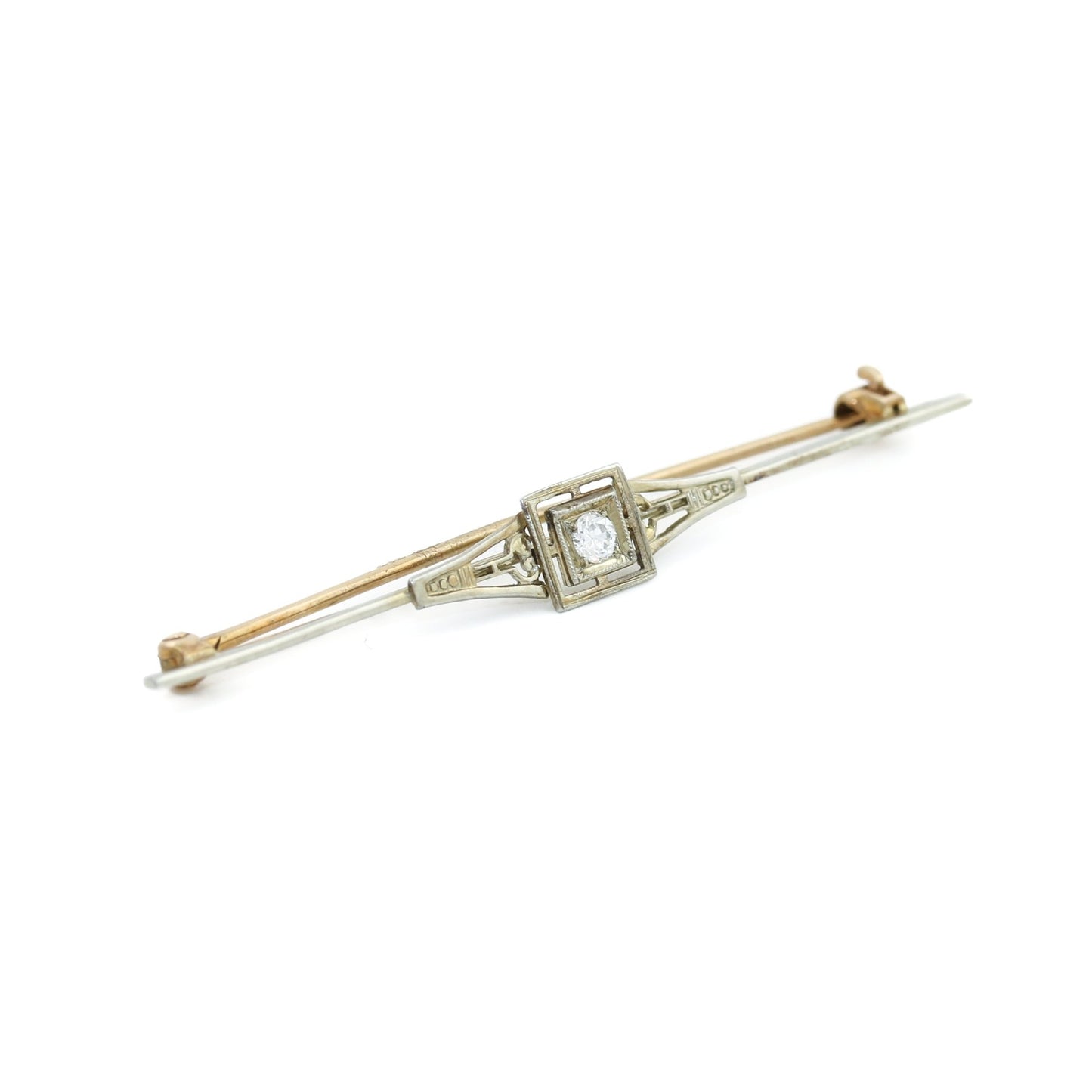 Load image into Gallery viewer, Antique 18k Diamond Brooch - Kingdom Jewelry
