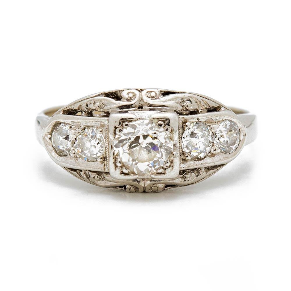 Antique Edwardian Diamond Ring - Kingdom Jewelry