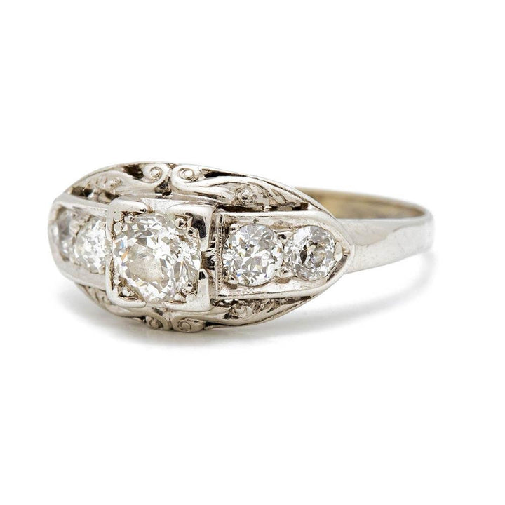 Antique Edwardian Diamond Ring - Kingdom Jewelry