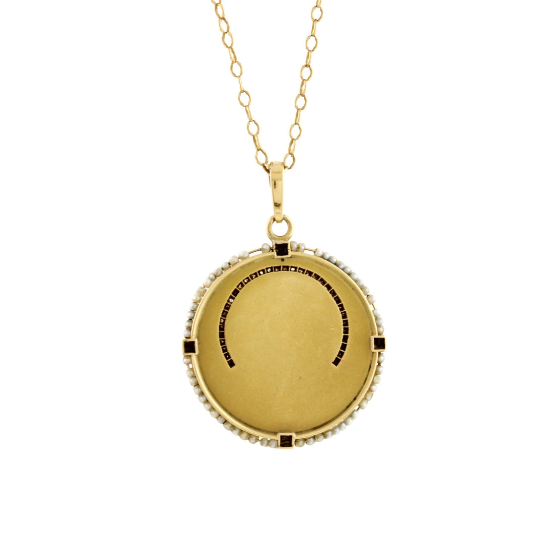 Antique Mary Magdalene 18k Pendant - Kingdom Jewelry