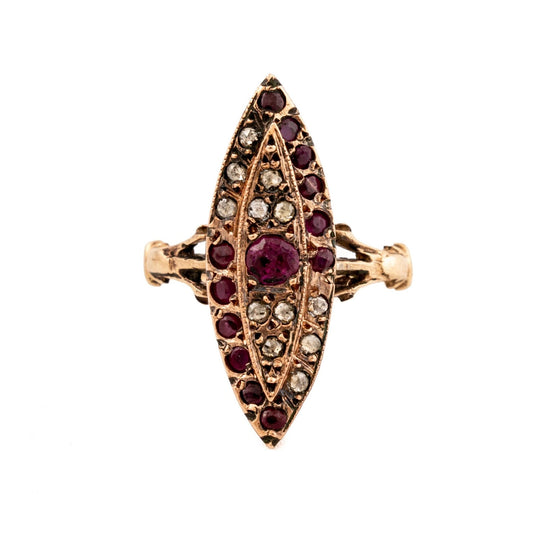 Antique Pinchbeck Ring - Kingdom Jewelry