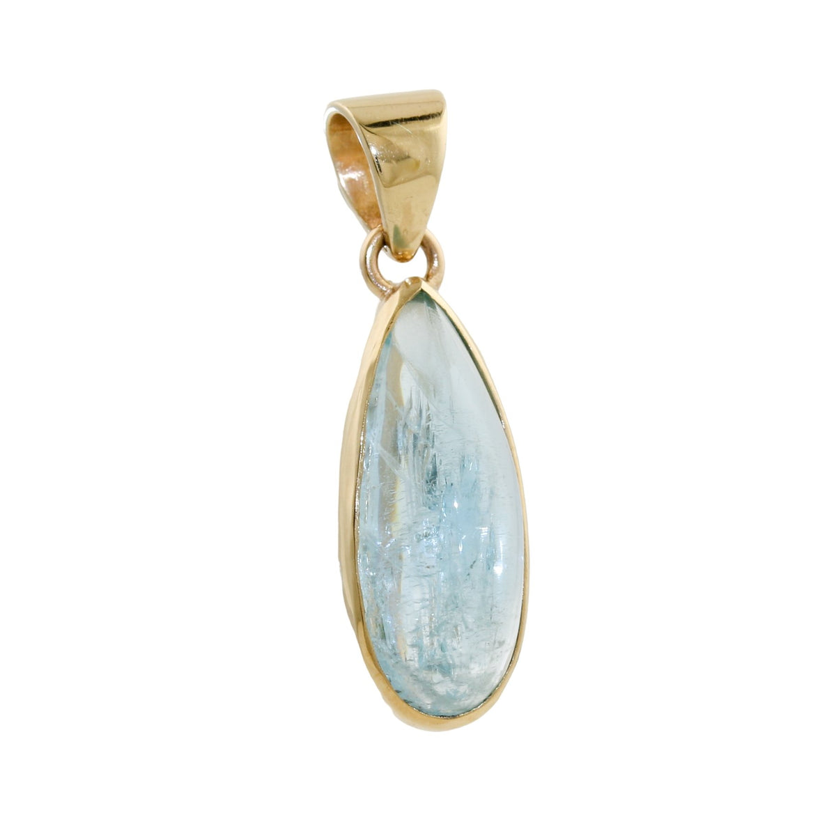 Aquamarine 14k Gold Pendant - Kingdom Jewelry