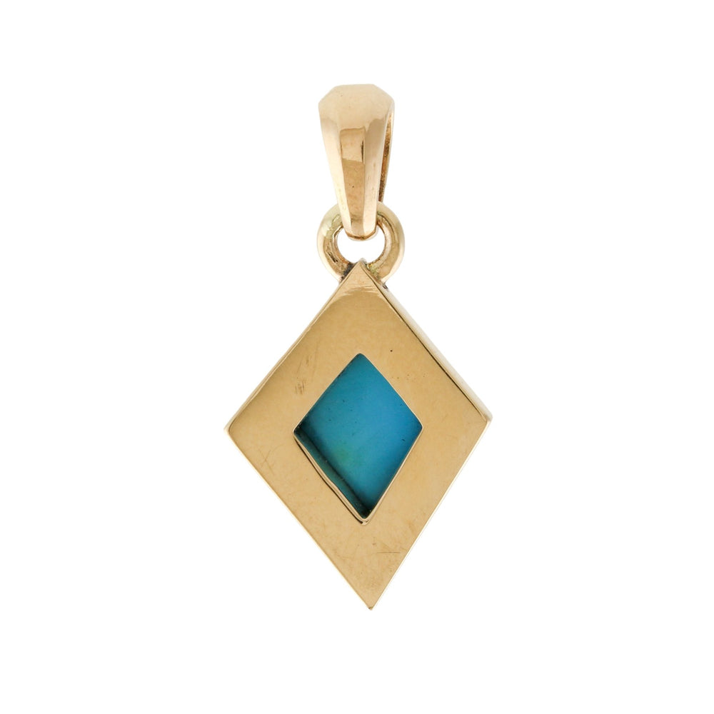 
                      
                        Art Deco STyle 14k Gold Turquoise Pendant - Kingdom Jewelry
                      
                    