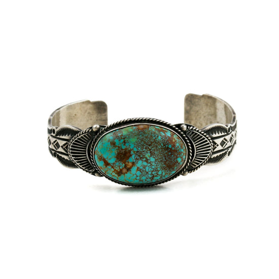 Artisan "Gary Reeves" Navajo Cuff x Pilot Mountain Turquoise - Kingdom Jewelry