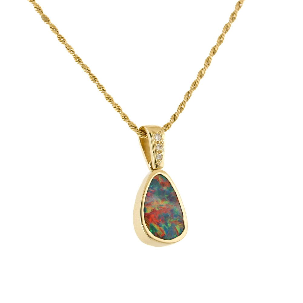 
                      
                        Australian Opal x Diamond Gold Pendant - Kingdom Jewelry
                      
                    