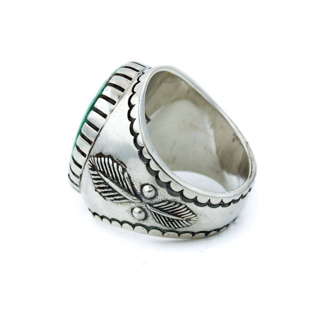 
                      
                        Australian Varascite "Shiso Leaf" Ring - Kingdom Jewelry
                      
                    