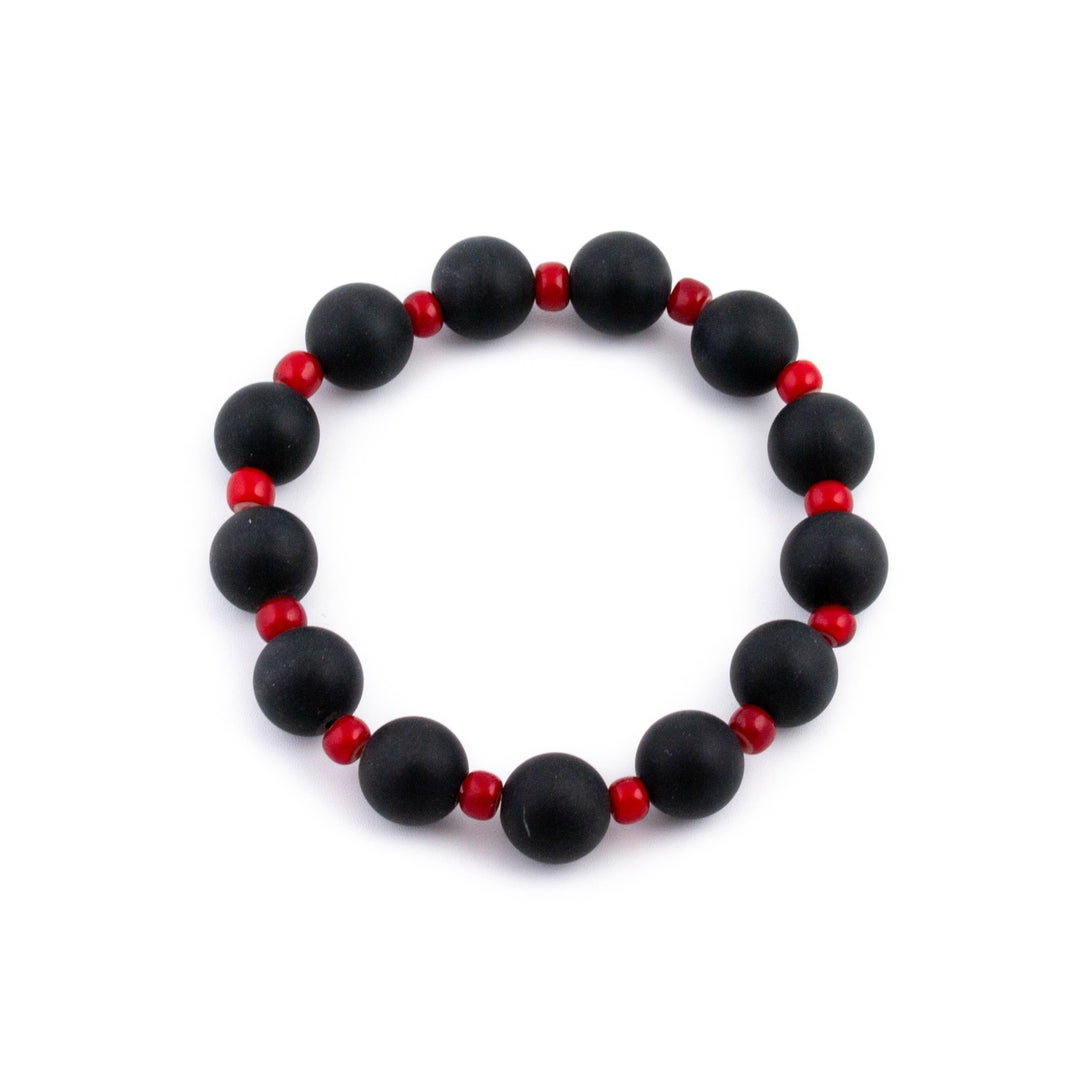 Balanced Onyx Beaded Bracelet - Kingdom Jewelry