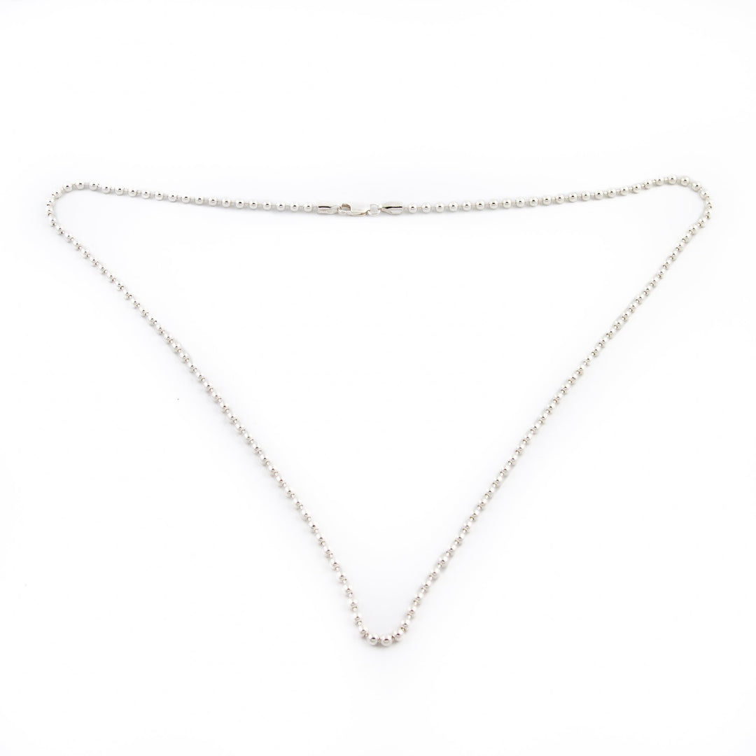 Beaded Sterling Silver Chain - Kingdom Jewelry