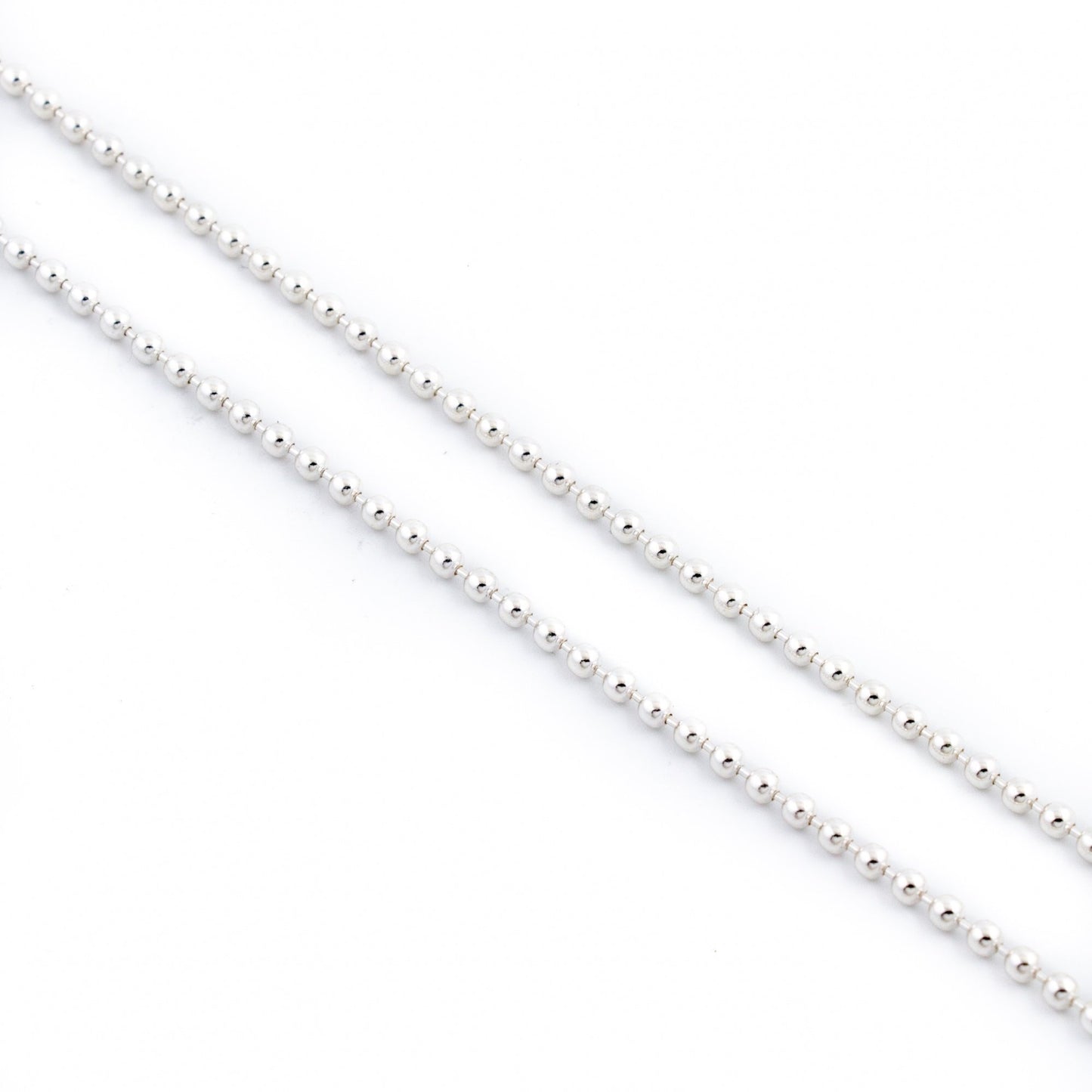 Beaded Sterling Silver Chain - Kingdom Jewelry