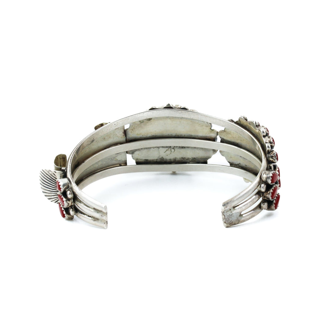Block Coral Cuff with Watch Attachment - Kingdom Jewelry