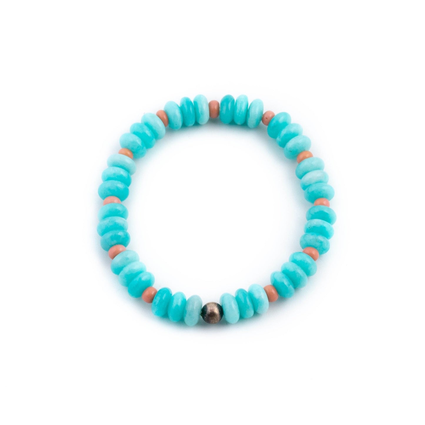 Blue Amazonite Beaded Bracelet - Kingdom Jewelry