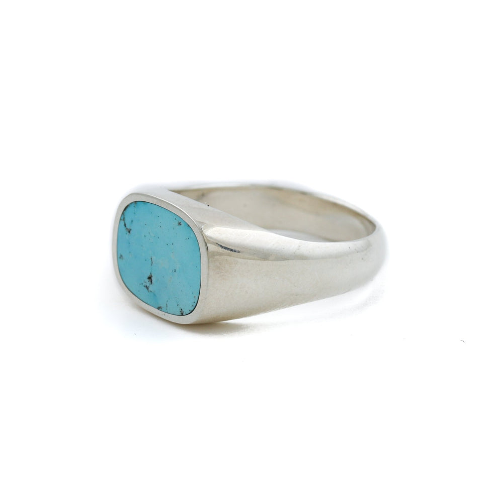 
                      
                        Blue Ridge Turquoise Inlay Silver Ring - Kingdom Jewelry
                      
                    