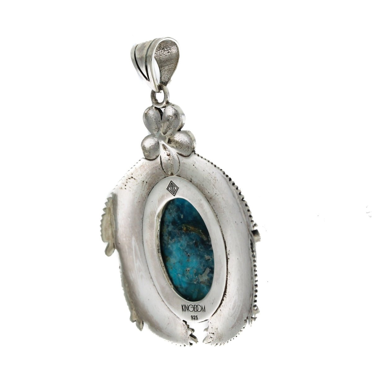 Blue Ridge Turquoise "Kamayan" Pendant - Kingdom Jewelry