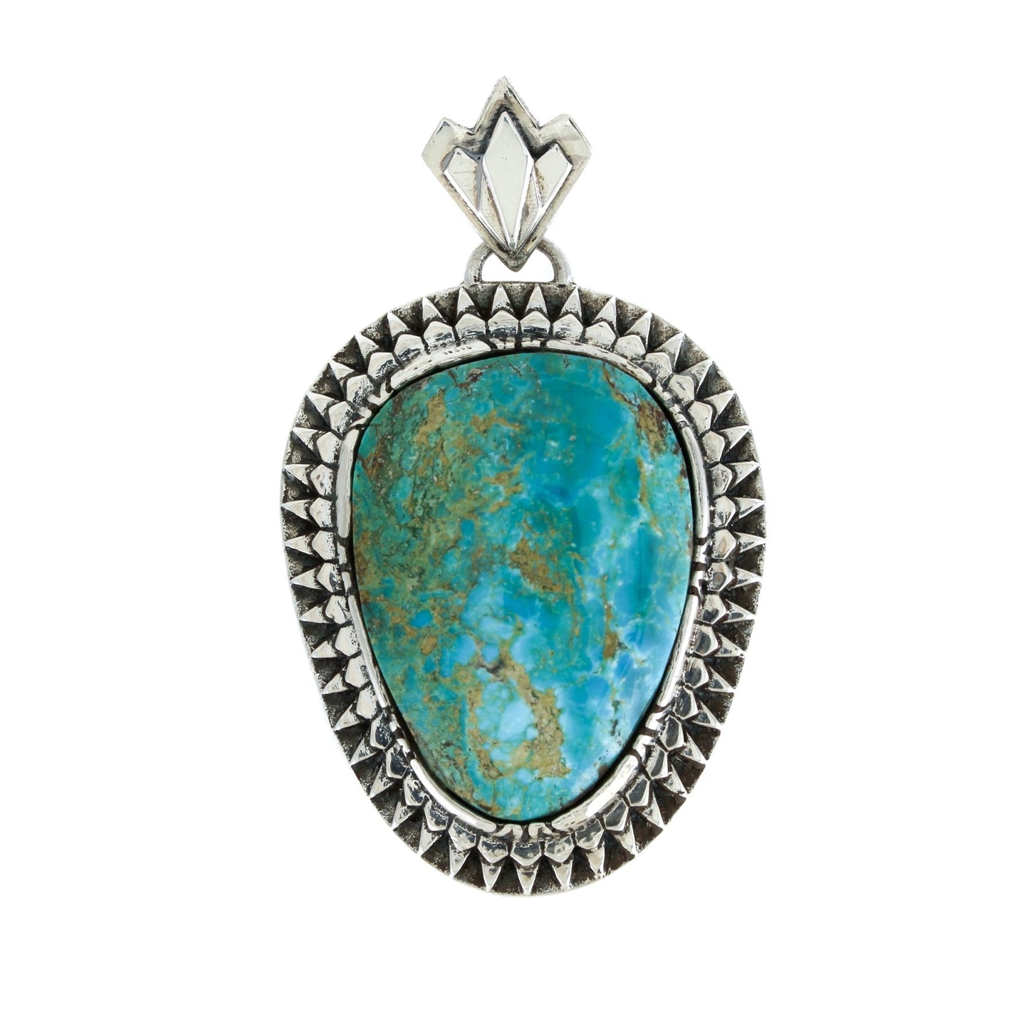 Blue Ridge Turquoise "Sunburst" Pendant - Kingdom Jewelry