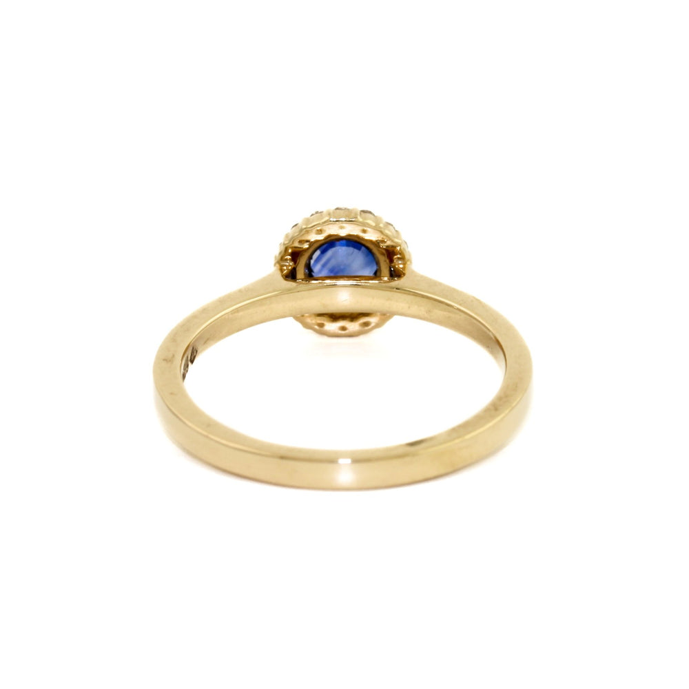 
                      
                        Blue Sapphire Halo Ring - Kingdom Jewelry
                      
                    