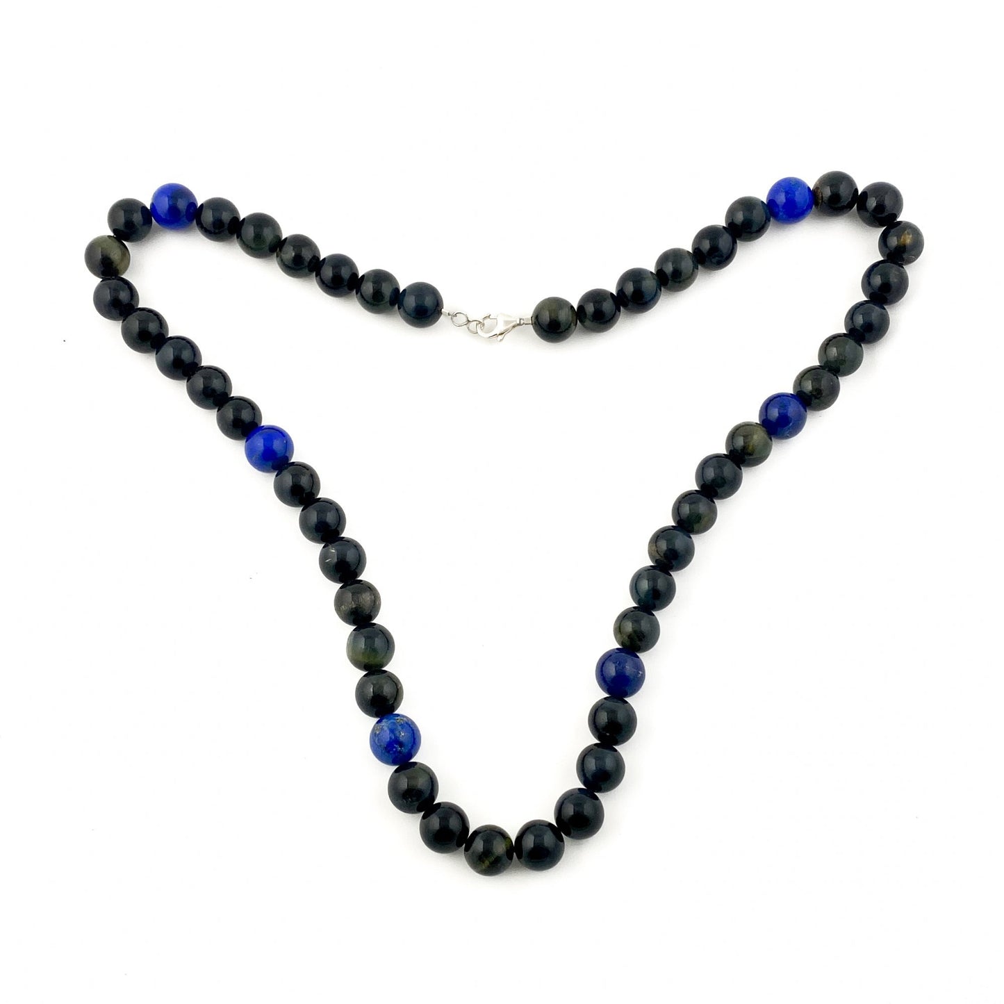 Blue Tiger's Eye Beaded Necklace - Kingdom Jewelry