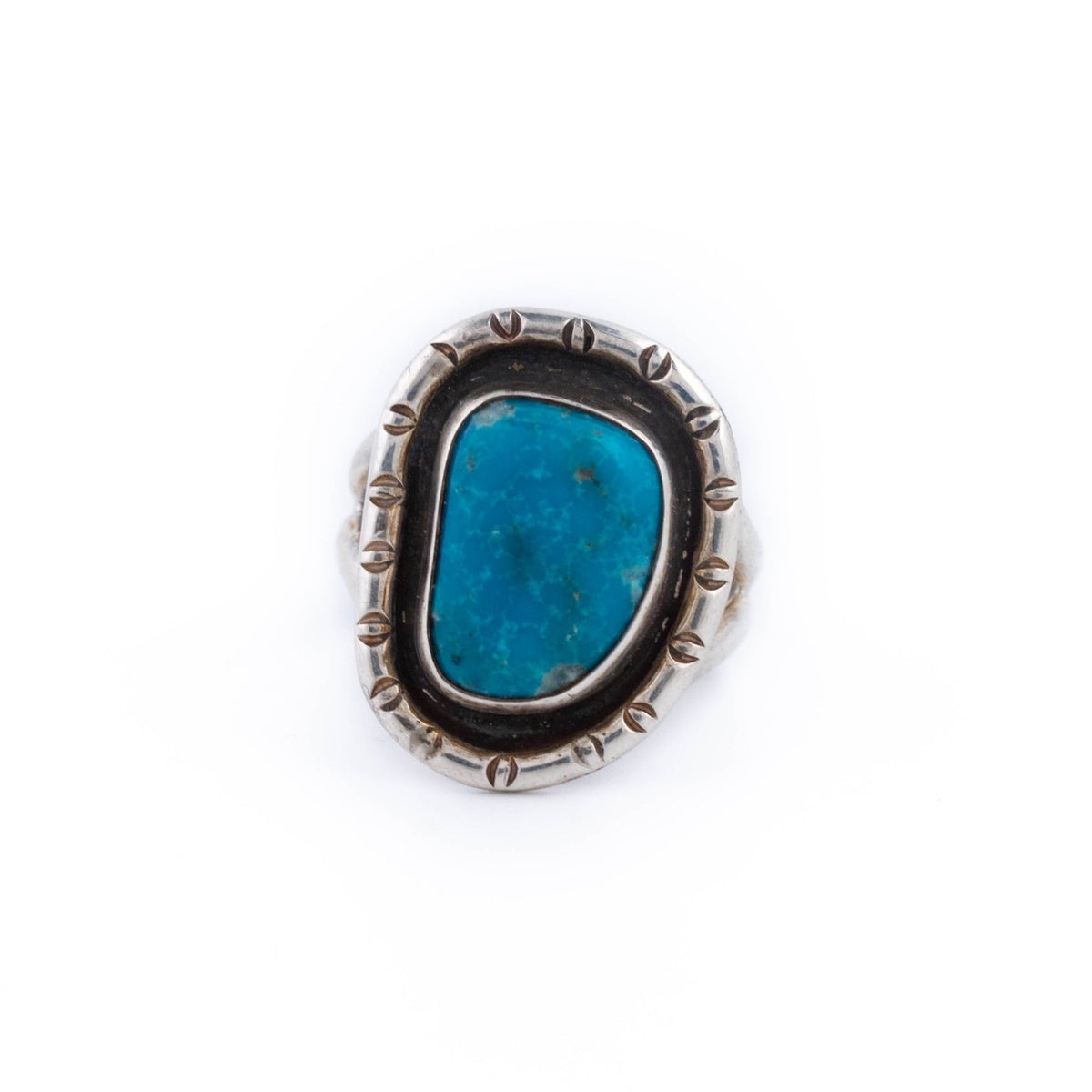 Blue Turquoise Shadowbox Ring - Kingdom Jewelry