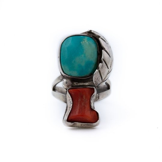 Blue Turquoise x Red Coral Boot - Kingdom Jewelry