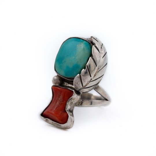 Blue Turquoise x Red Coral Boot - Kingdom Jewelry