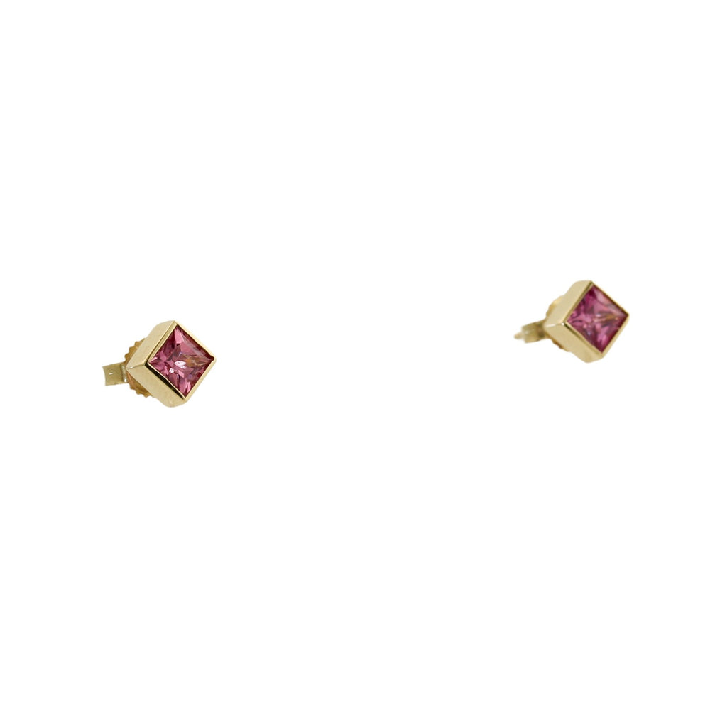 
                      
                        Blushing 14k Padparadscha Sapphire Studs - Kingdom Jewelry
                      
                    