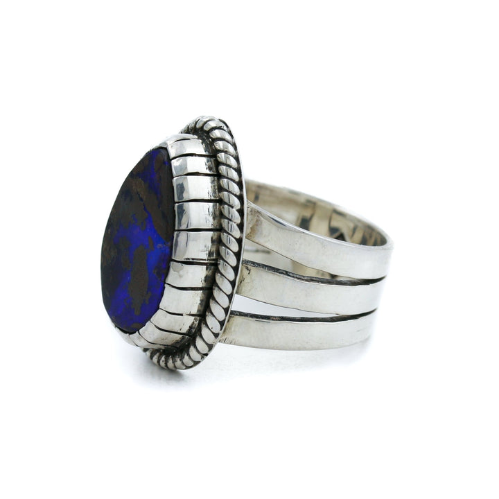 Boulder Opal Silver Ring - Kingdom Jewelry