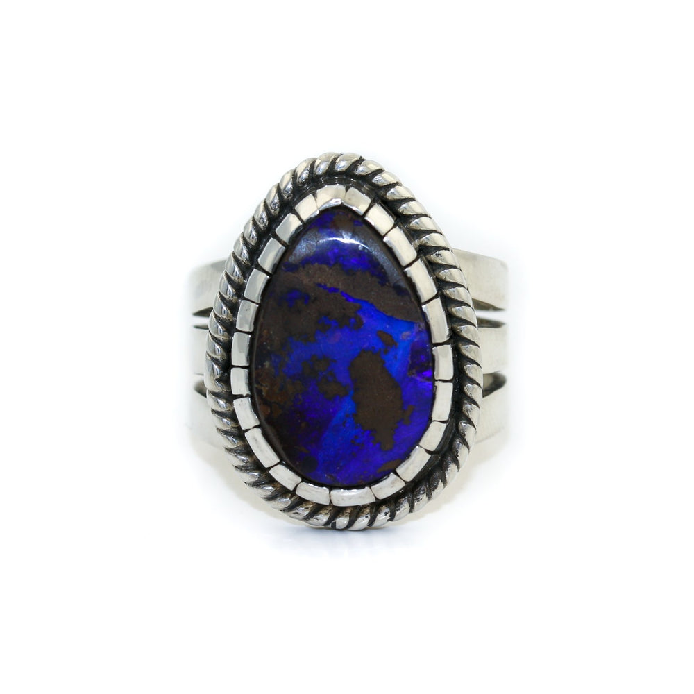 
                      
                        Boulder Opal Silver Ring - Kingdom Jewelry
                      
                    