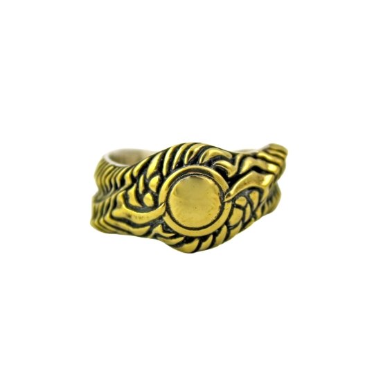 Brass "Biomech" Band Ring - Kingdom Jewelry