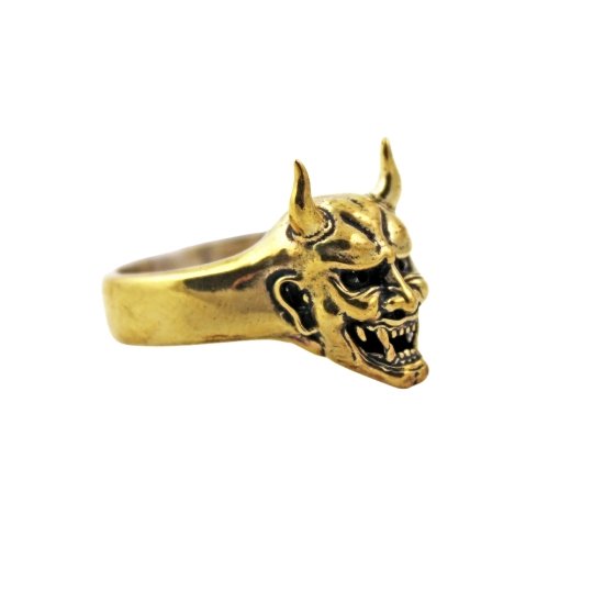 Brass Hannya Ring - Kingdom Jewelry