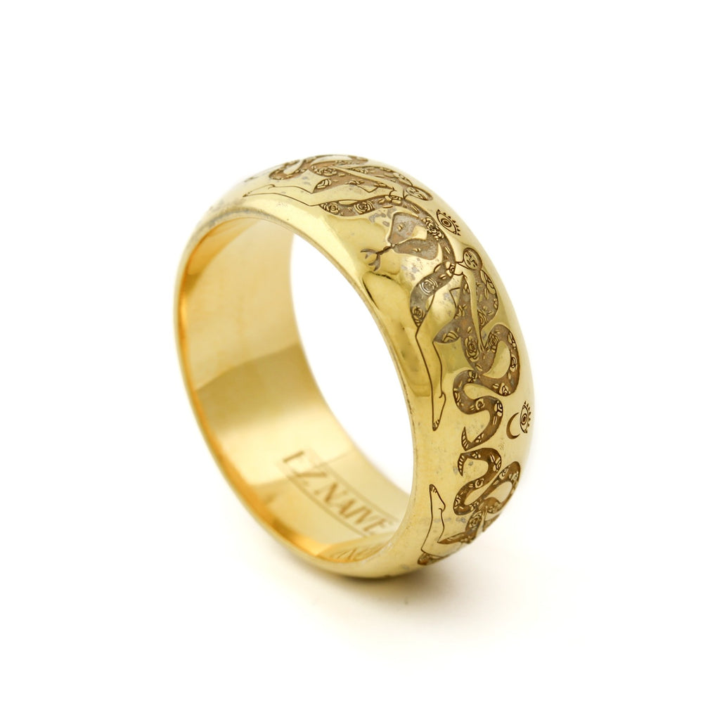 
                      
                        Brass "Intertwined Snake" Band by Ez Naive x Kingdom - Kingdom Jewelry
                      
                    