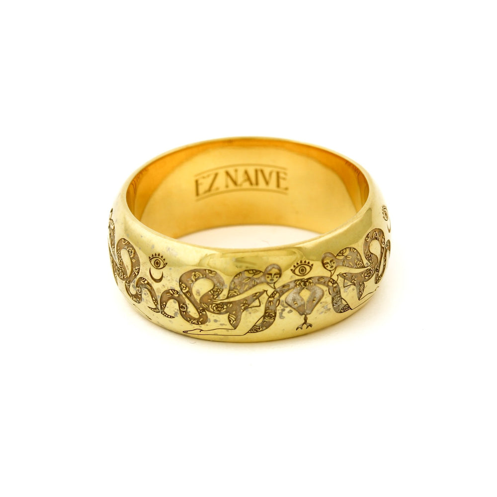 
                      
                        Brass "Intertwined Snake" Band by Ez Naive x Kingdom - Kingdom Jewelry
                      
                    