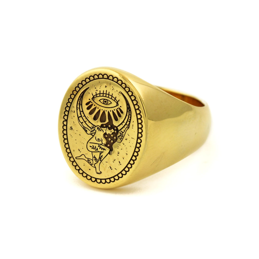 
                      
                        Brass Moon Child Ring - Kingdom Jewelry
                      
                    