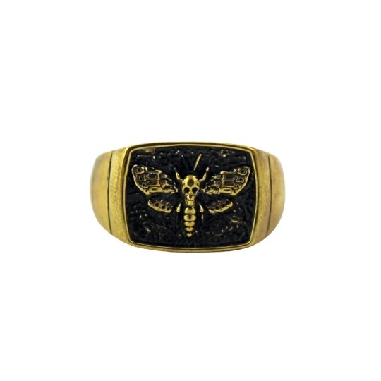 
                      
                        Brass Moth Signet Ring - Kingdom Jewelry
                      
                    