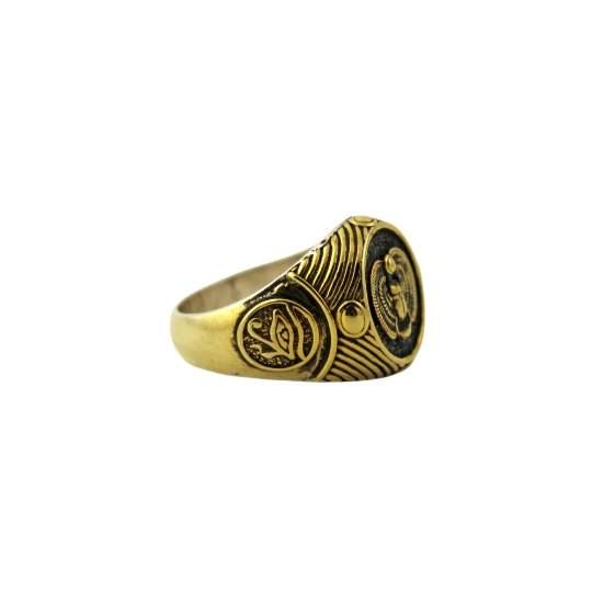 Load image into Gallery viewer, Brass Scarab Ring - Kingdom Jewelry
