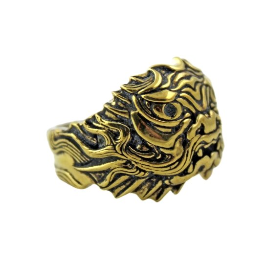 
                      
                        Brass "ShenLong" Dragon Ring - Kingdom Jewelry
                      
                    