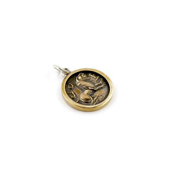 Load image into Gallery viewer, Bronze Lion Sasanian Pendant - Kingdom Jewelry
