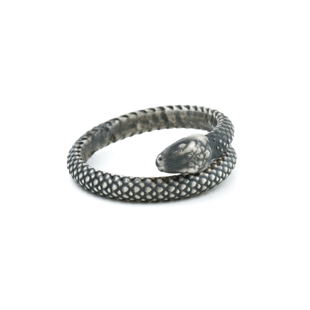 
                      
                        Brushed Silver x "Sleeping Ouroboros" Ring - Kingdom Jewelry
                      
                    