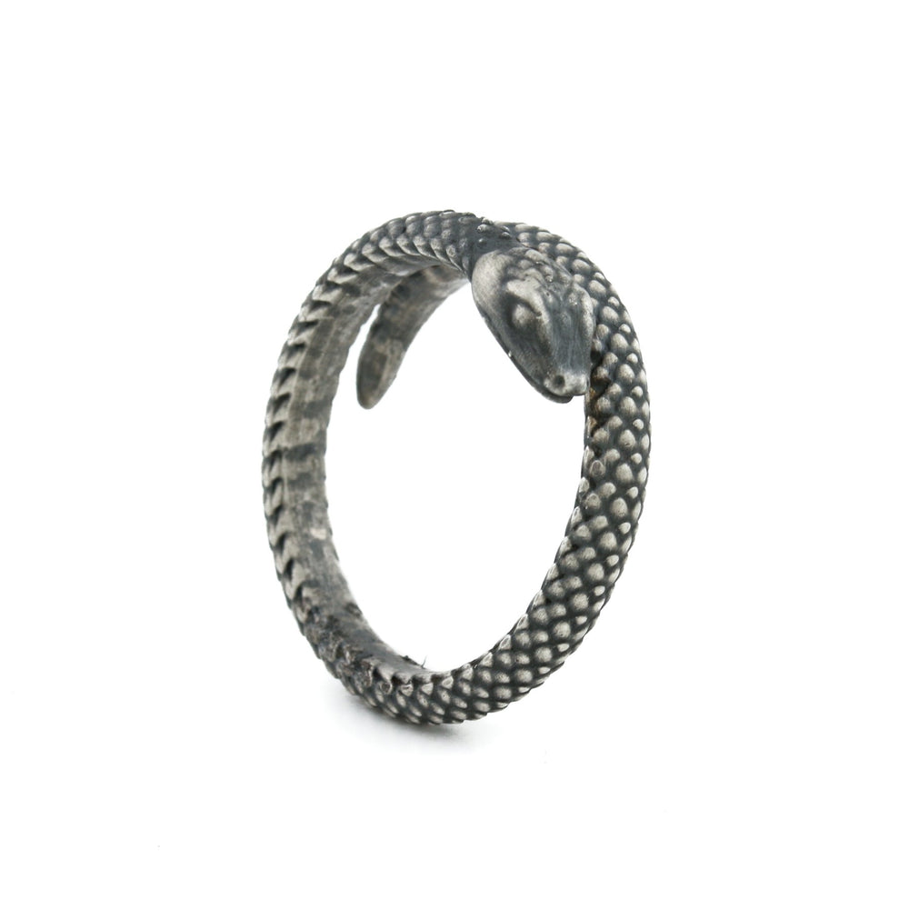 
                      
                        Brushed Silver x "Sleeping Ouroboros" Ring - Kingdom Jewelry
                      
                    