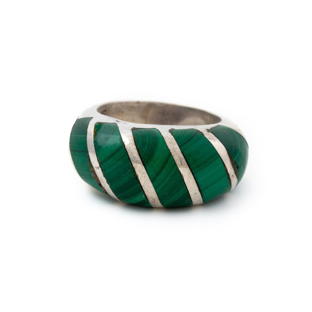 
                      
                        Bulbous 1970's Malachite Ring - Kingdom Jewelry
                      
                    