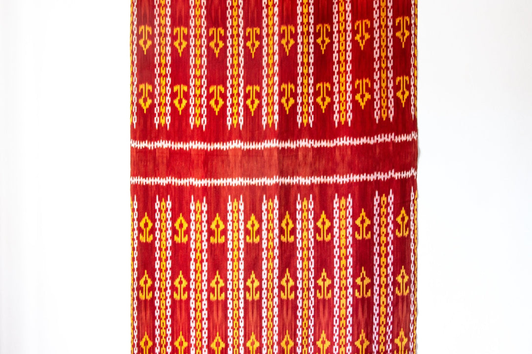 Burgundy Mango Ikat Scarf - Kingdom Jewelry