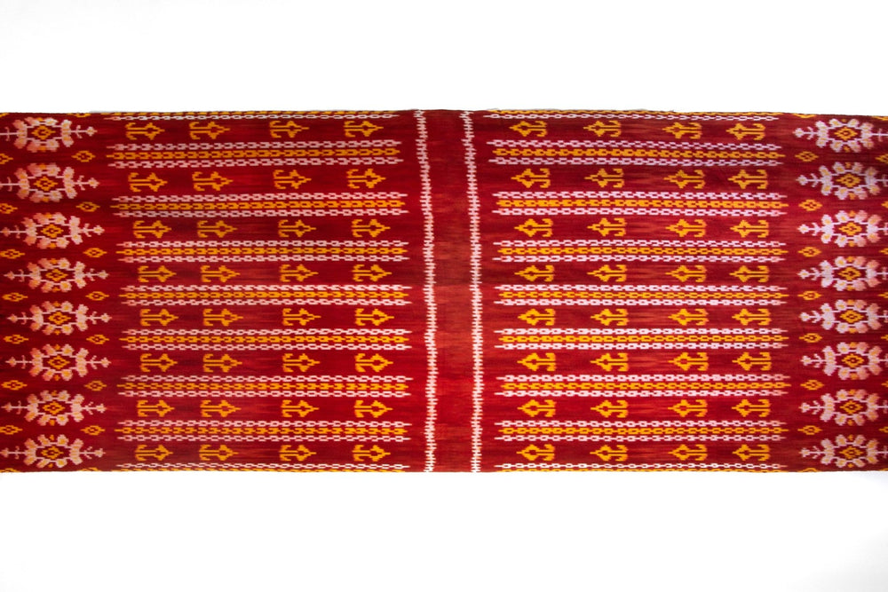 Burgundy Mango Ikat Scarf - Kingdom Jewelry