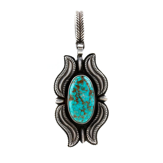 Calvin Martinez Carico Turquoise Pendant - Kingdom Jewelry