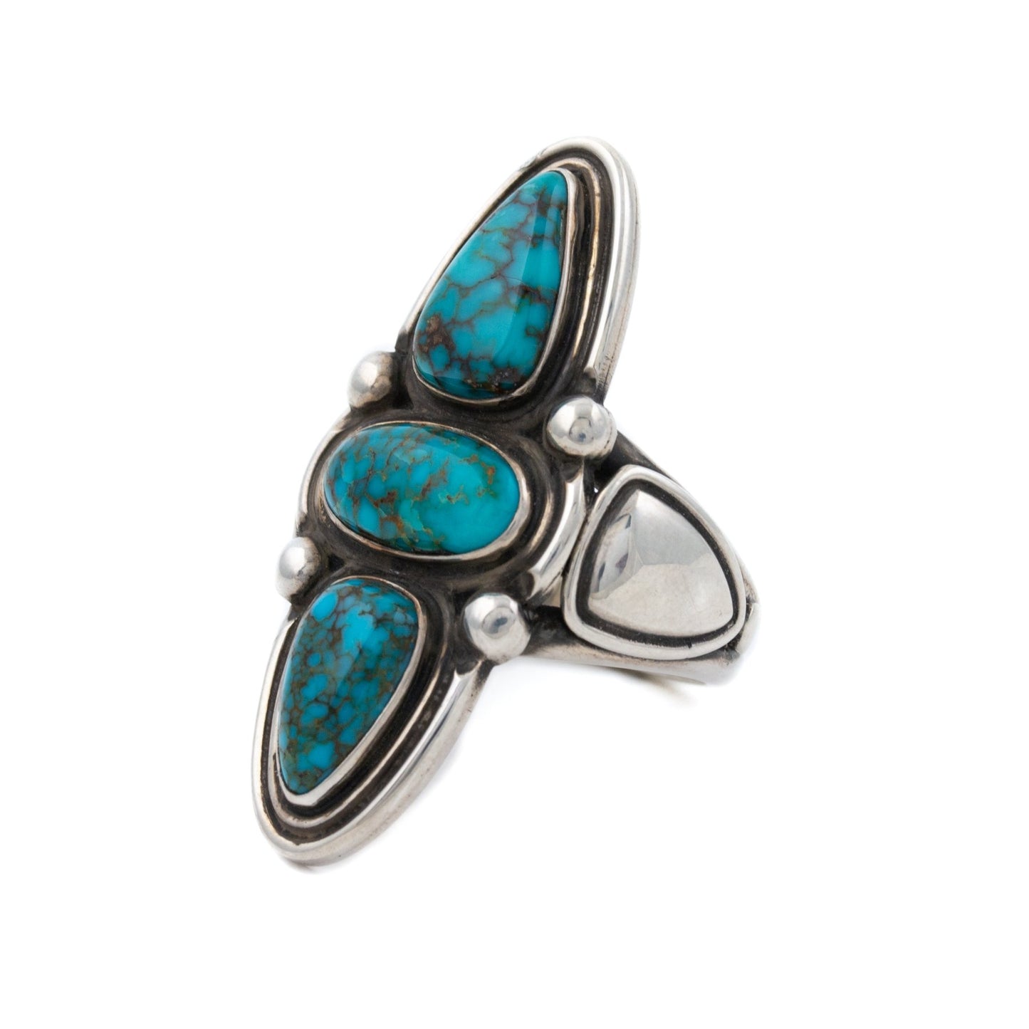 Candelaria Turquoise Tandem Ring - Kingdom Jewelry