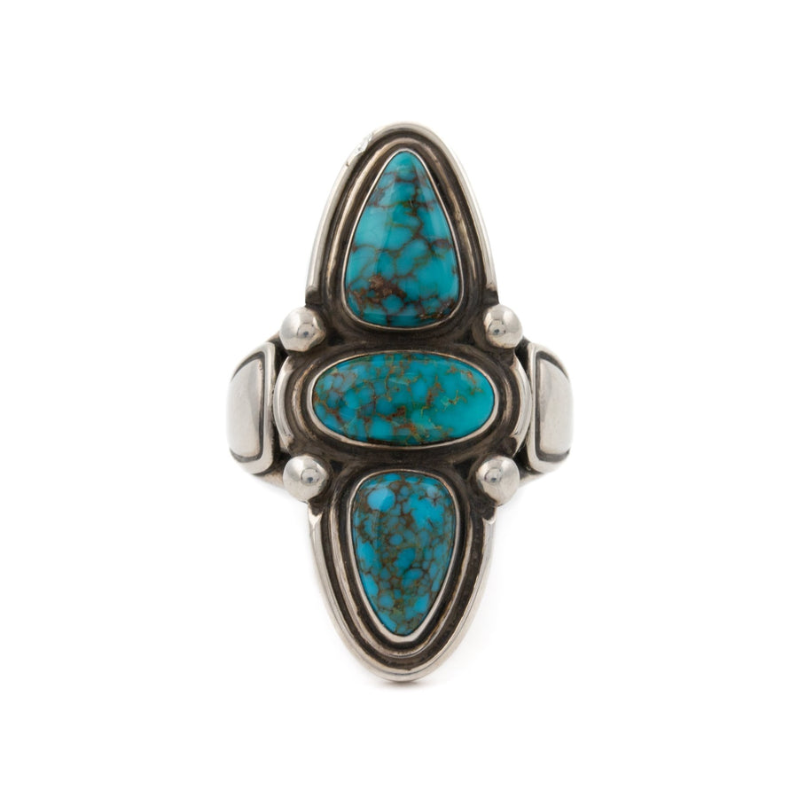 Candelaria Turquoise Tandem Ring - Kingdom Jewelry