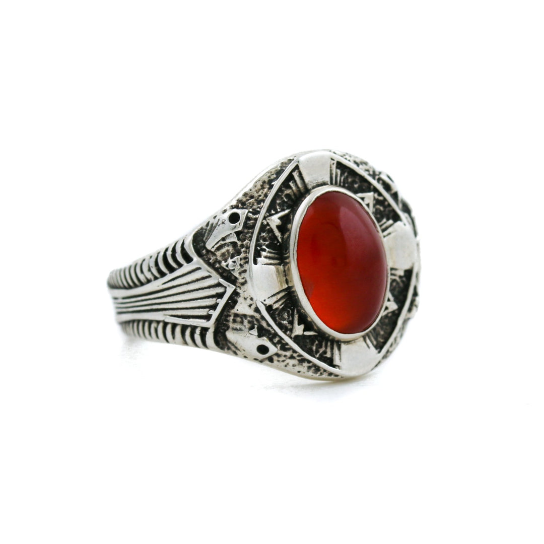 Carnelian "St. Augustine" Ring - Kingdom Jewelry